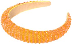 Glitter Haarband Oranje met Steentjes