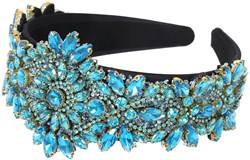 Strass Haarband Luxe Turquoise