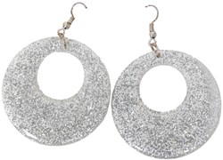 70s-80s Gouden Glitter Oorbellen