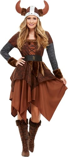 Dameskostuum Barbaarse Viking Koningin