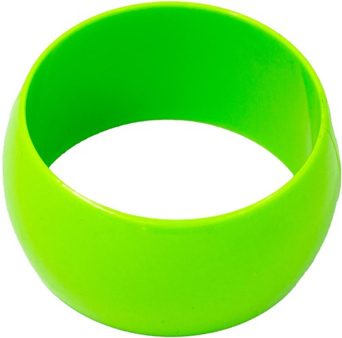 Disco Armband Neon Groen Breed