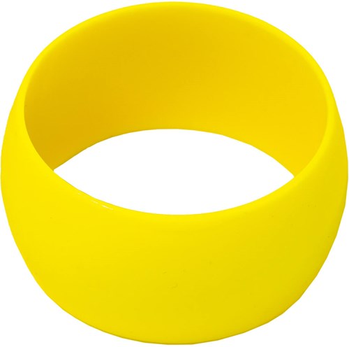 Disco Armband Neon Geel Breed