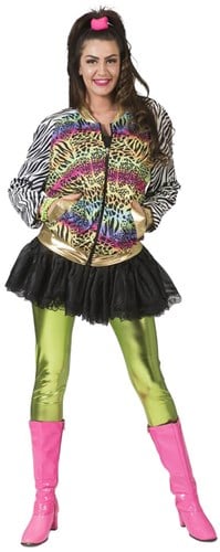 Fout Trainingsjasje Neon Panter Dames