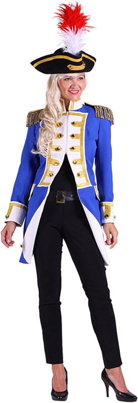 Jas Gardeofficier Blauw-Wit voor dames-2