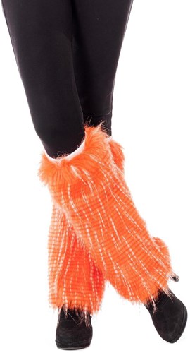 Beenwarmers Pluche Neon Oranje