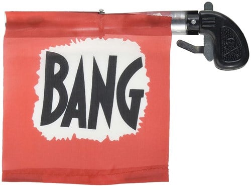 Pistool met Vlag BANG
