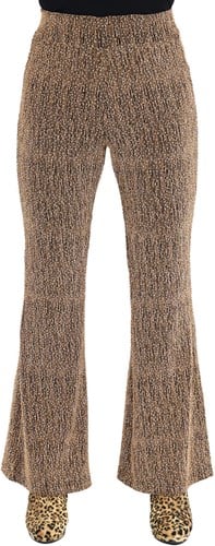 Flared Broek Glitter Goud