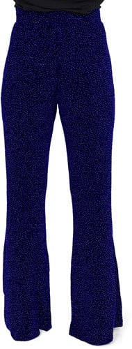 Flared Broek Glitter Blauw