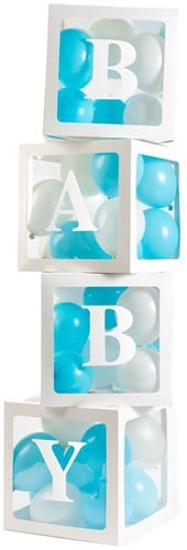 Ballonnen Box 30x30cm - 4st