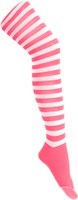 Dames Sokken Neon Pink-Wit