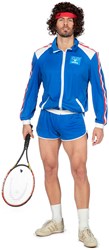 Eighties Tennis Kostuum Bjorn voor heren 