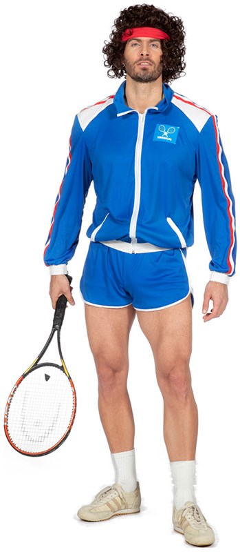 Eighties Tennis Kostuum Bjorn voor heren 