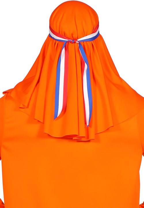 Sjeik Kostuum Oranje Holland (detail hoofddoek)