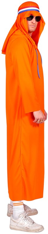 Sjeik Kostuum Oranje Holland (zijkant)
