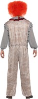 Herenkostuum Scary Vintage Clown Grijs-Rood-3
