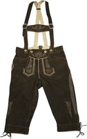 Lederhose Kniebund Hazel (geitenleer)  
