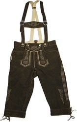 Lederhose Kniebund Hazel (geitenleer)  
