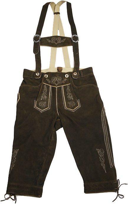 Lederhose Kniebund Hazel (geitenleer)  