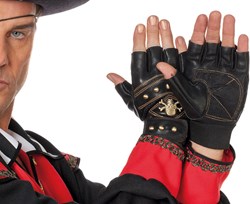 Vingerloze Handschoen Piraat met skull