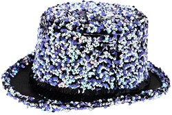 Hoge Hoed Pailletten Purple Galaxy Sequins