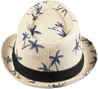 Trendy Hoedje Hawaii met Palmbomen (achterkant)
