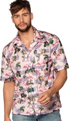 Hawaii Blouse Heren Flamingo