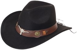 Cowboyhoed Bull Zwart