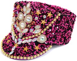 Harmonie Hoed Pailletten Pink Luxe