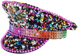 Kapiteinspet Pailletten Multi Luxe