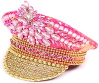 Kapiteinspet Pailletten Pink-Goud Luxe