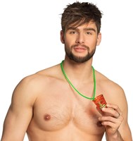 Ketting met Shotglas Hawaii Oranje (man)