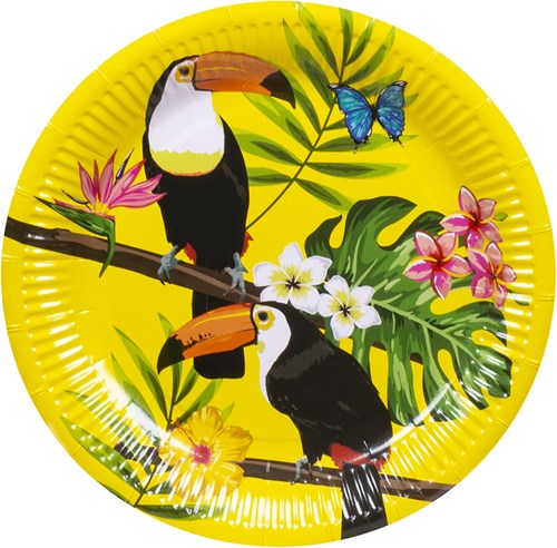 Hawaii Bordjes Toekan 23cm - 6st