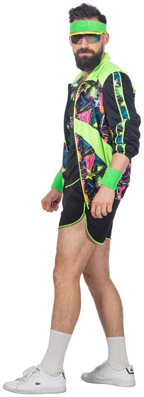 Vintage Jaren 80 Sport Outfit voor heren (zijkant)