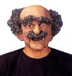 Masker opa latex met haar