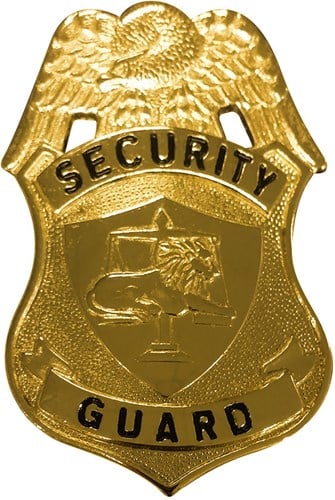 Insigne Security Guard Goud 