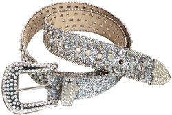 Diamond Riem met Strass Zilver - 110cm