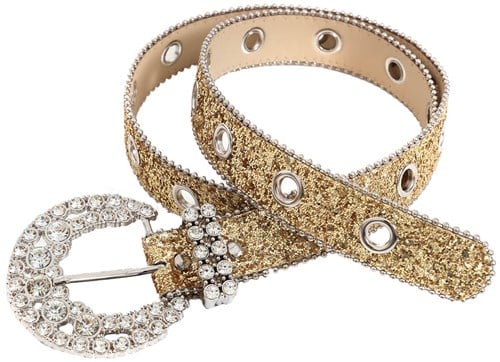 Glitter Riem Goud - 110cm