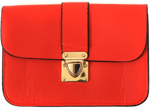 Enveloptasje met Hengsel Rood (Clutch)