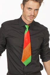 Stropdas Rood-Oranje-Groen
