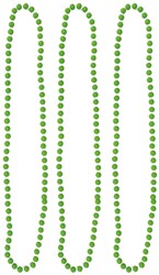 Parelketting Neon Groen 40cm - 3st