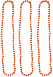 Parelketting Neon Oranje 40cm - 3st