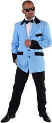 Heren Colbert Rock 'n Roll Licht Blauw