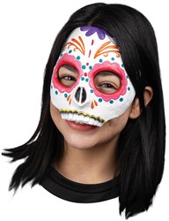 Halfmasker Pretty Catrina Latex - Day of the Dead