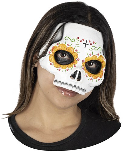 Halfmasker Huesudita Latex - Day of the Dead