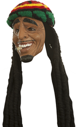 Masker Rasta met Muts Luxe (latex)