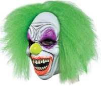 Masker Wild Neon Clown Latex  Luxe - Blacklight (zijkant)