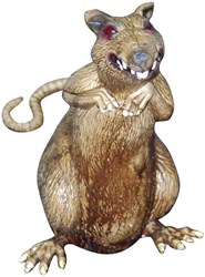 Halloween Decoratie Rat Latex - 25cm