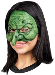 Wizard - Heks Halfmasker Groen Latex 