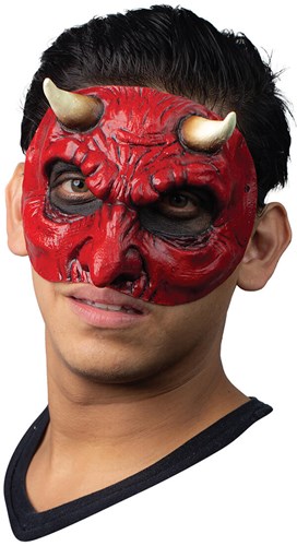 Duivel Halfmasker Latex