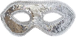 Venetiaans Oogmasker Pailletten Zilver